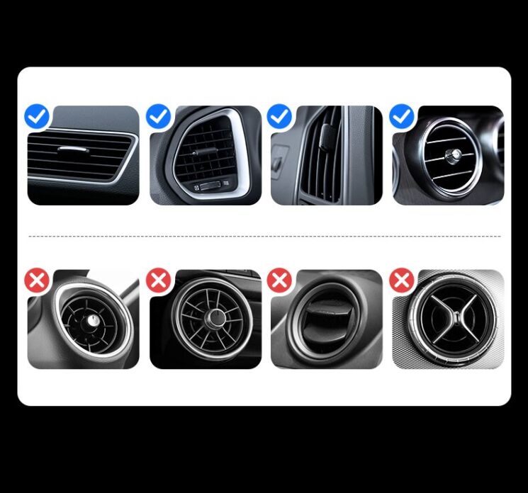 Автомобильный держатель Usams ZJ075 Magnetic Car Phone Holder - Black: фото 15 из 16