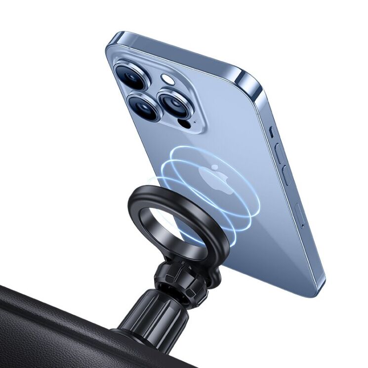 Автомобильный держатель Usams ZJ075 Magnetic Car Phone Holder - Black: фото 2 из 16