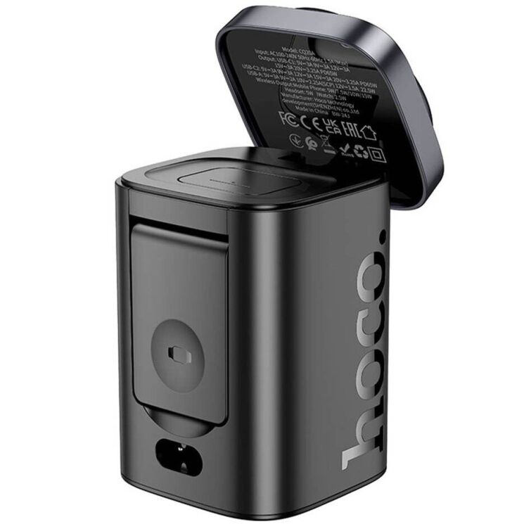 Беспроводное зарядное устройство Hoco CQ20A PD65W 6 in 1 - Black: фото 5 из 9