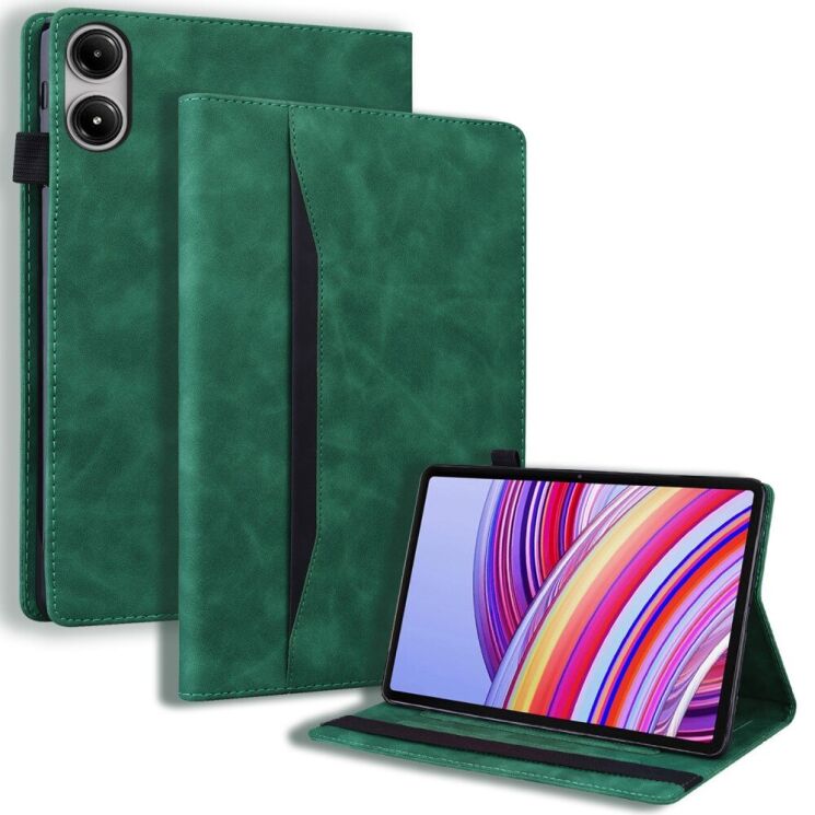 Чехол Deexe Business Style для Xiaomi Redmi Pad Pro - Green: фото 1 из 10