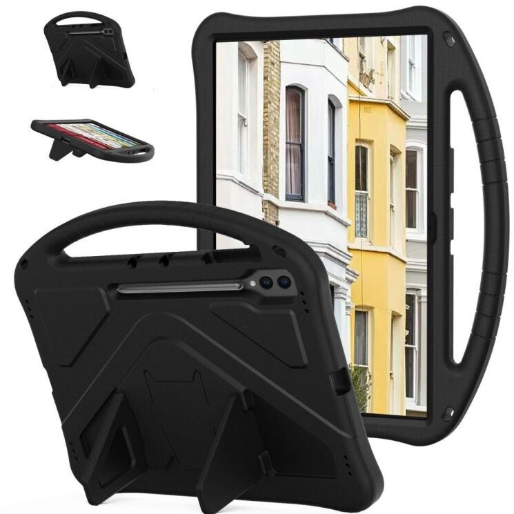 Чохол Deexe KickStand Cover для Samsung Galaxy Tab S10 Ultra - Black: фото 1 з 7