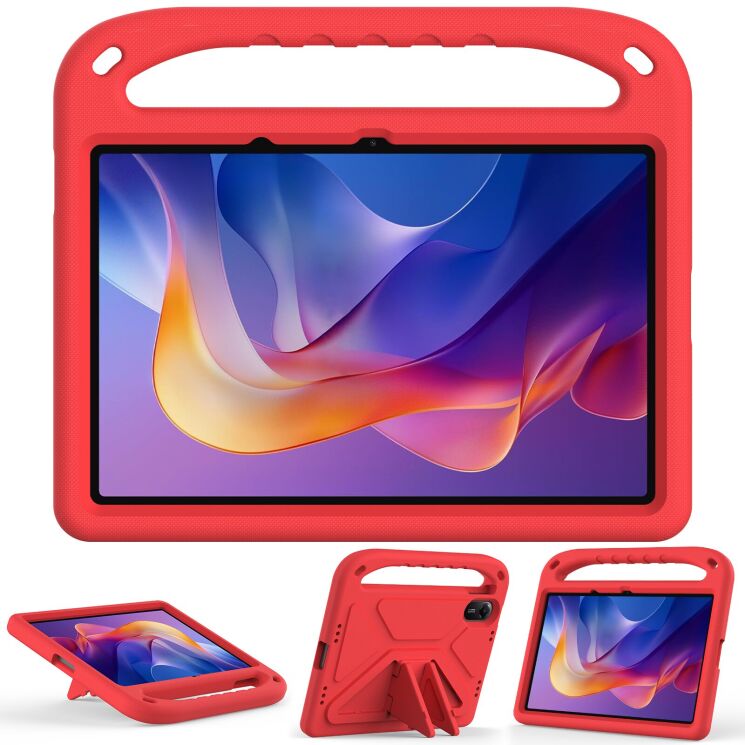 Чохол Deexe KickStand Cover для Xiaomi Redmi Pad 2 - Red: фото 2 з 7