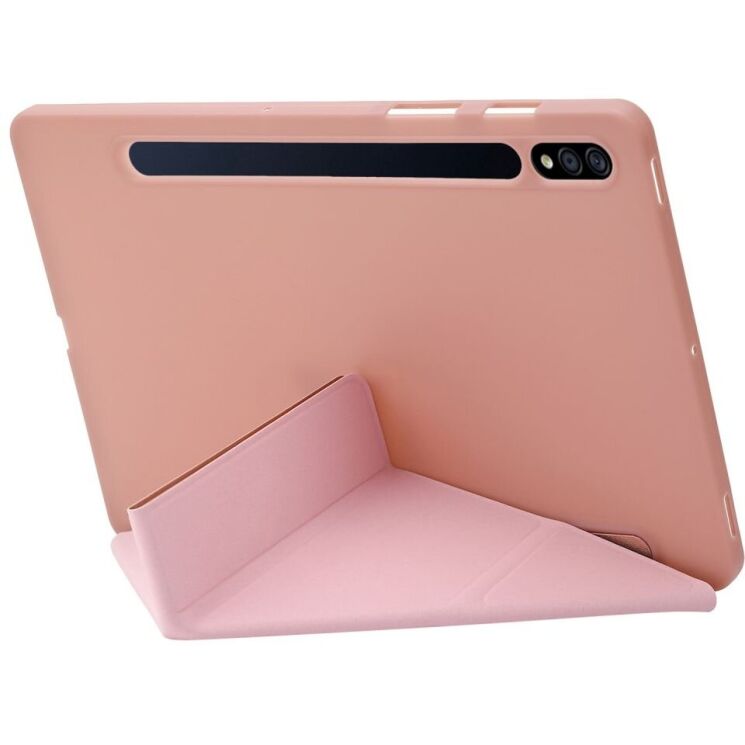 Чехол Deexe Origami Series для Samsung Galaxy Tab S10 Plus - Rose Gold: фото 3 из 6