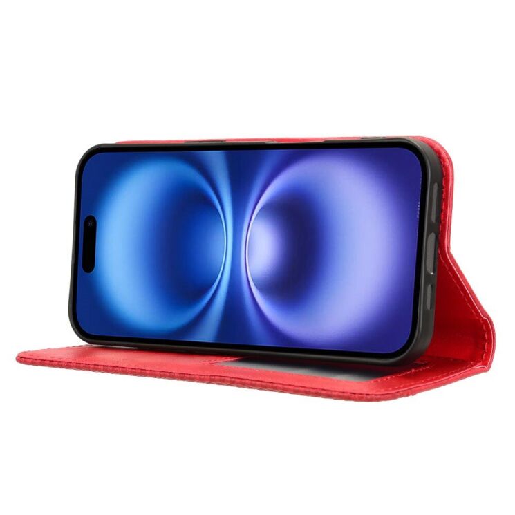 Чехол Deexe Retro Style для Apple iPhone 16 - Red: фото 3 из 8