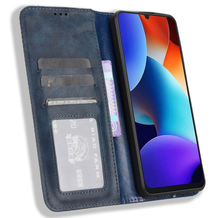 Чехол Deexe Retro Style для Blackview Color 8 / Oscal Modern 8 - Blue: фото 2 из 7
