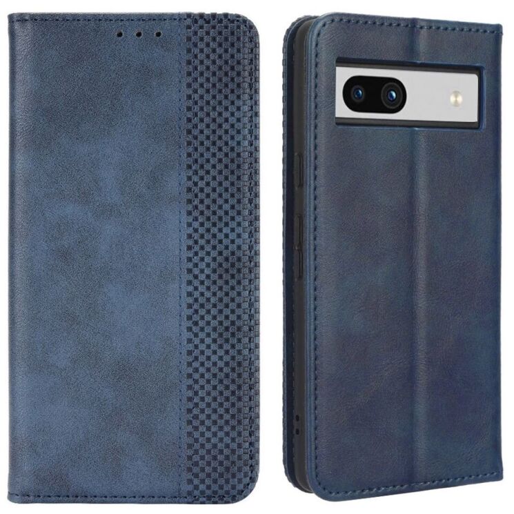 Чохол Deexe Retro Style для Google Pixel 7a - Blue: фото 1 з 7