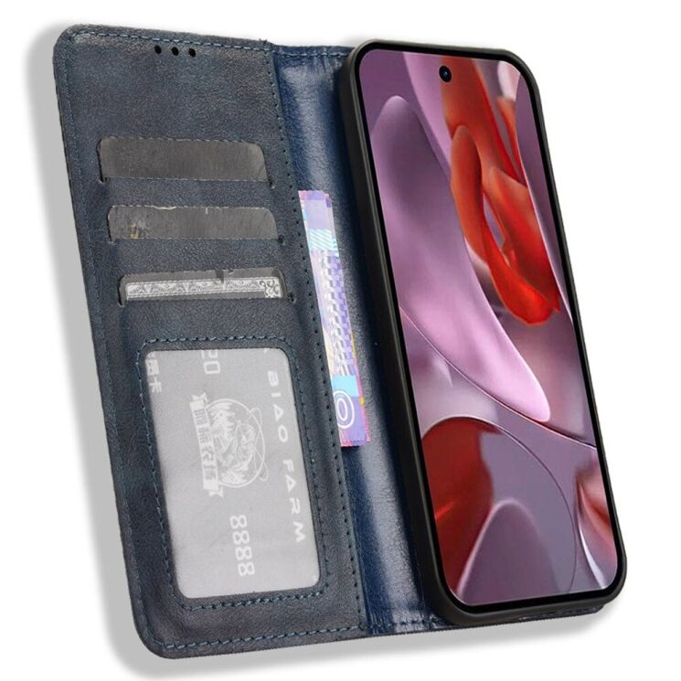 Чехол Deexe Retro Style для Google Pixel 9a - Blue: фото 2 из 7