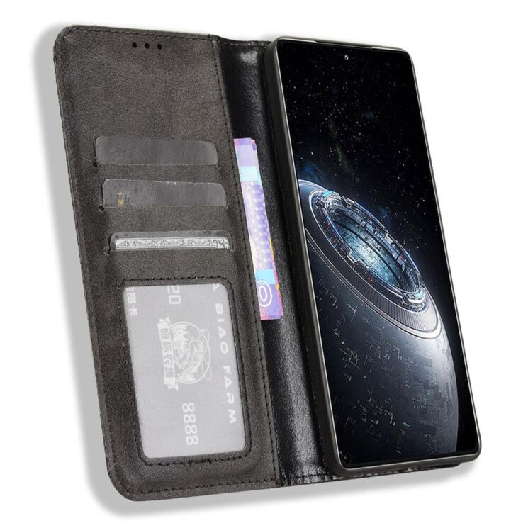 Чохол Deexe Retro Style для Infinix GT 20 Pro - Black: фото 2 з 6
