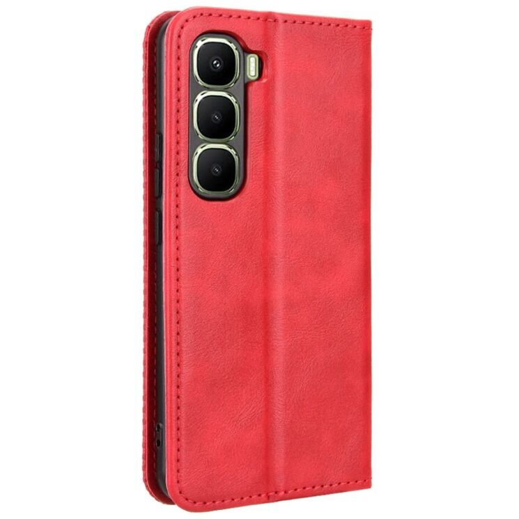 Чохол Deexe Retro Style для Infinix Hot 60 Pro - Red: фото 8 з 18