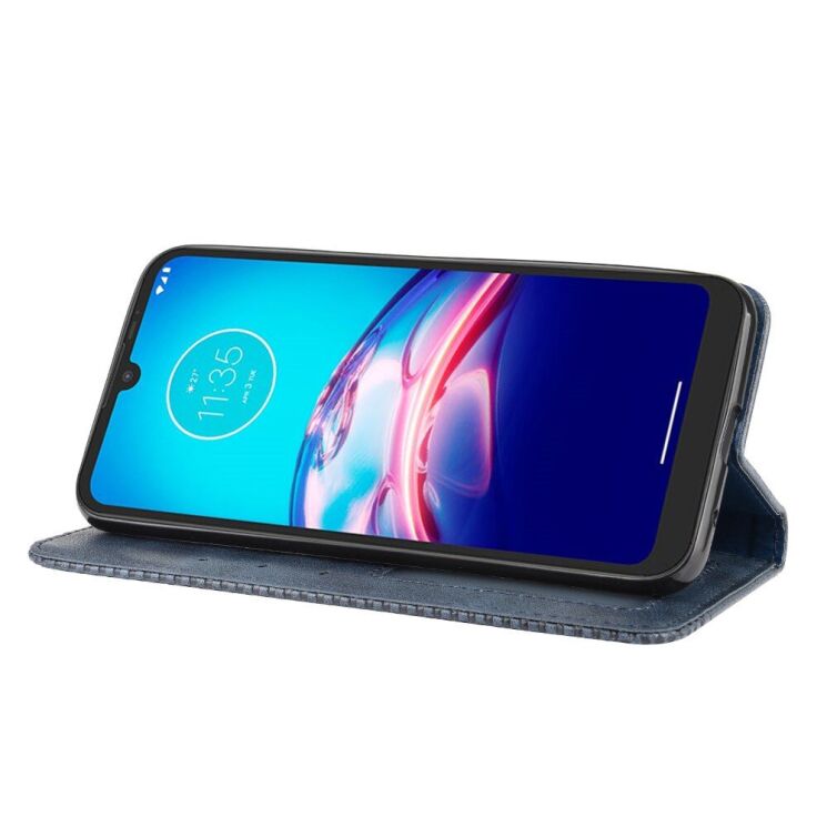 Чохол Deexe Retro Style для Motorola Moto E6S / Moto E6i - Dark Blue: фото 5 з 15