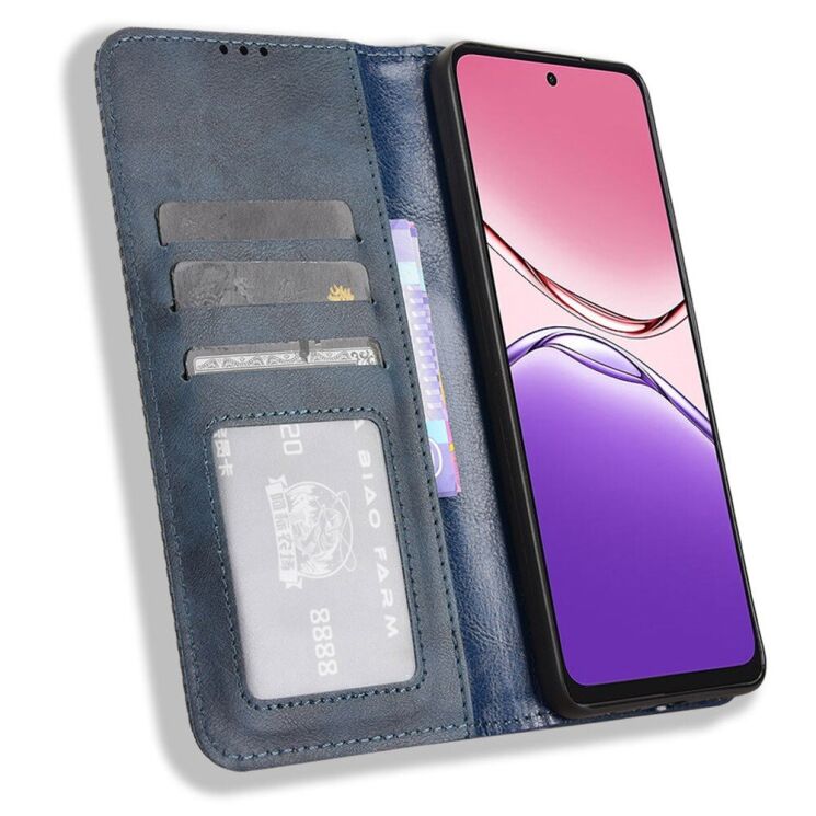 Чехол Deexe Retro Style для Oppo A5 Pro (4G/5G) - Blue: фото 3 из 7