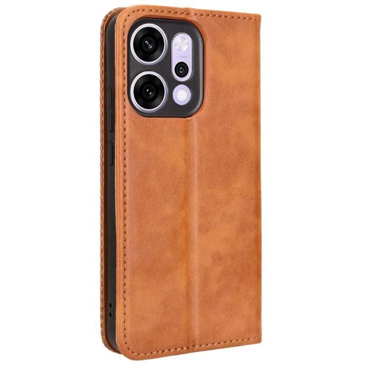 Чохол Deexe Retro Style для OPPO Reno 14 5G - Brown: фото 8 з 19