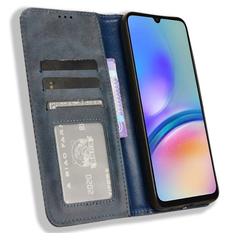 Чехол Deexe Retro Style для Samsung Galaxy A05s (A057) - Blue: фото 2 из 7