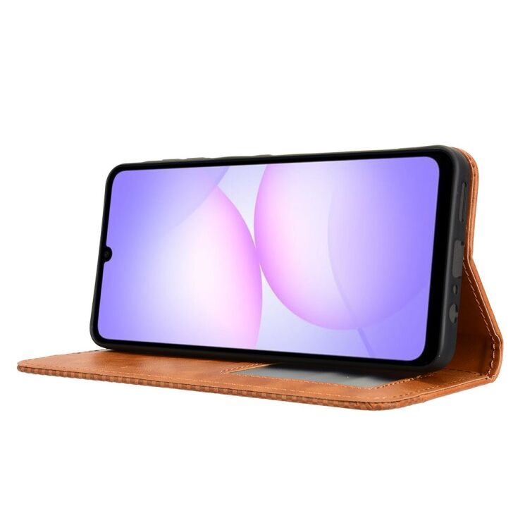 Чехол Deexe Retro Style для Samsung Galaxy A07 (A075) - Brown: фото 7 из 18