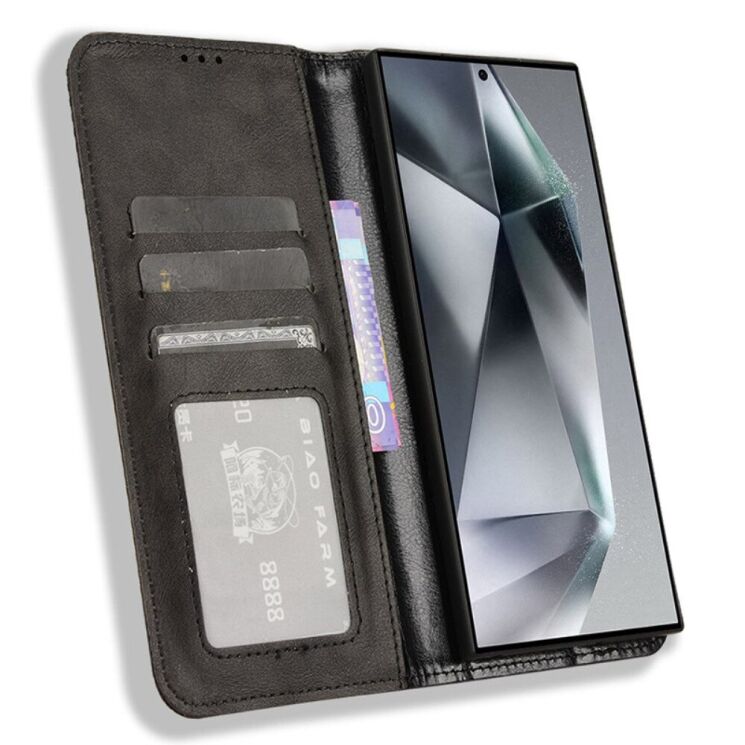 Чохол Deexe Retro Style для Samsung Galaxy S23 Ultra (S918) - Black: фото 2 з 7