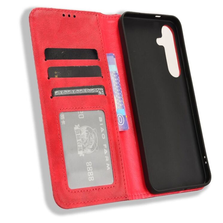 Чехол Deexe Retro Style для Samsung Galaxy S25 FE (S731) - Red: фото 5 из 18