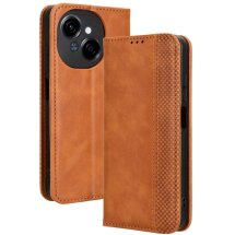 Чехол Deexe Retro Style для TECNO Spark Go 1 - Brown: фото 1 из 7