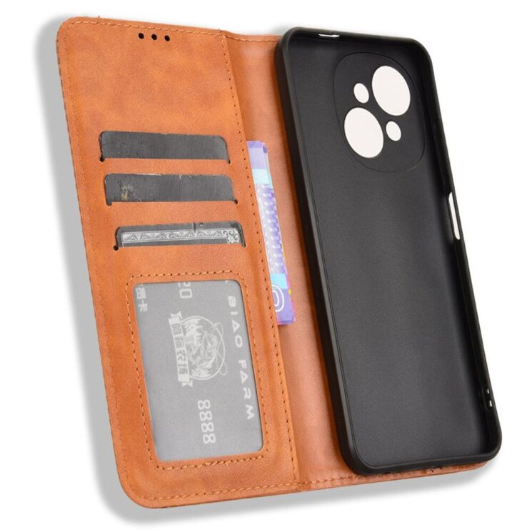 Чохол Deexe Retro Style для TECNO Spark Go 1 - Brown: фото 4 з 7