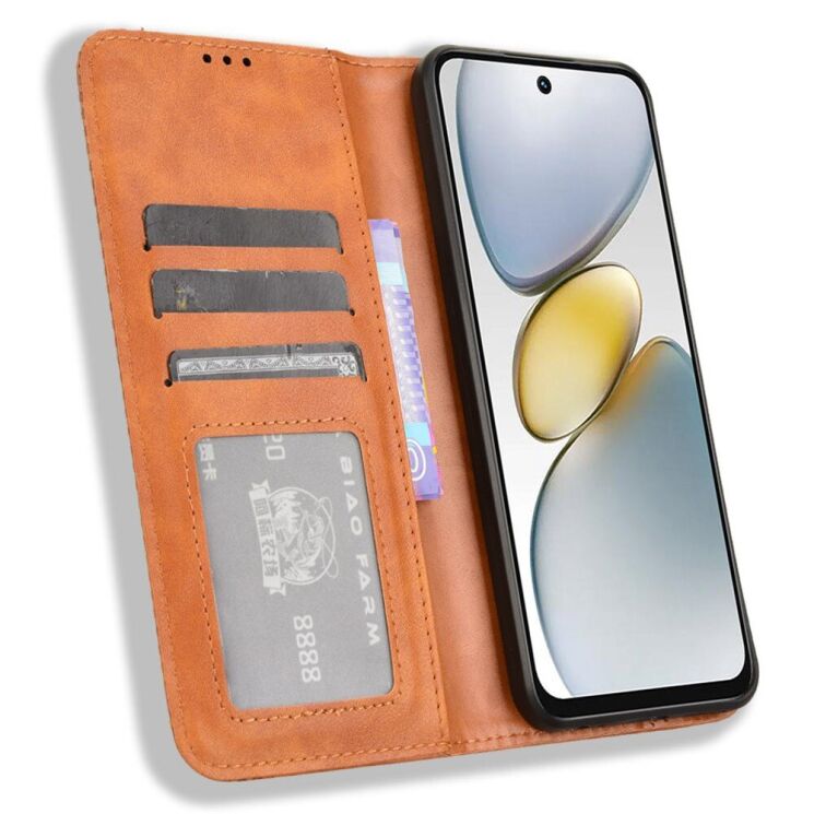 Чохол Deexe Retro Style для TECNO Spark Go 1 - Brown: фото 2 з 7
