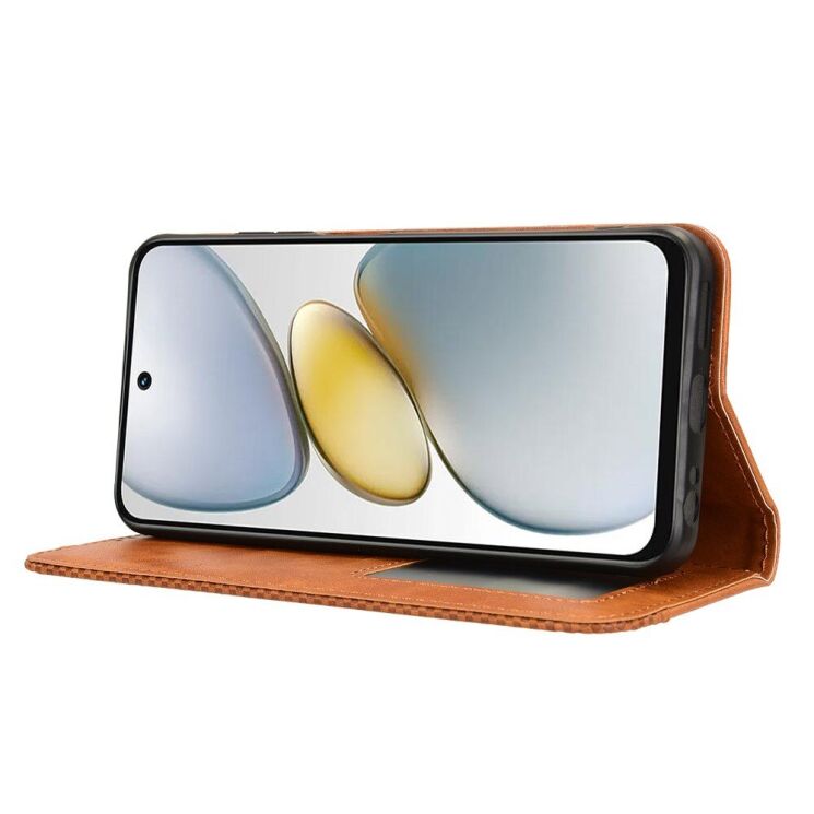 Чохол Deexe Retro Style для TECNO Spark Go 1 - Brown: фото 3 з 7