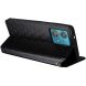 Чехол Deexe Rhombus Book для Motorola Edge 40 Neo - Black (340039B). Фото 4 из 6