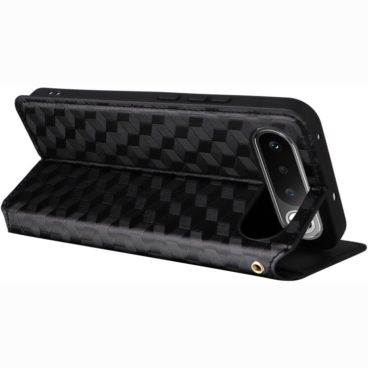 Чехол Deexe Rhombus Book для Realme 16 - Black: фото 5 из 9