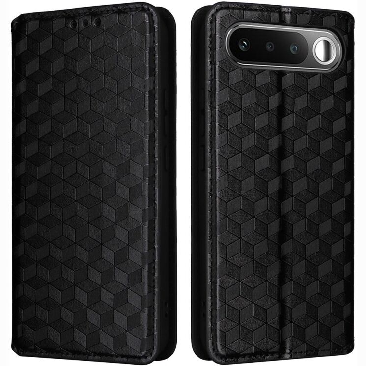 Чехол Deexe Rhombus Book для Realme 16 - Black: фото 1 из 9
