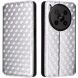 Чехол Deexe Rhombus Book для ZTE Nubia V70 Max - Silver (381200S). Фото 1 из 10