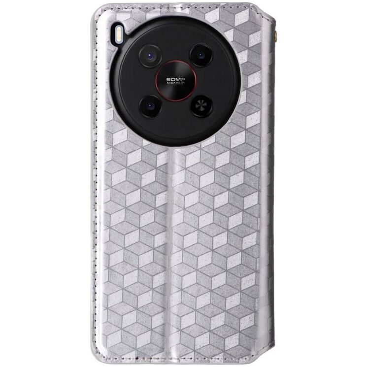 Чехол Deexe Rhombus Book для ZTE Nubia V70 Max - Silver: фото 7 из 10