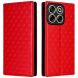 Чехол Deexe Rhombus Book для ZTE Nubia V70 - Red (381500R). Фото 1 из 7