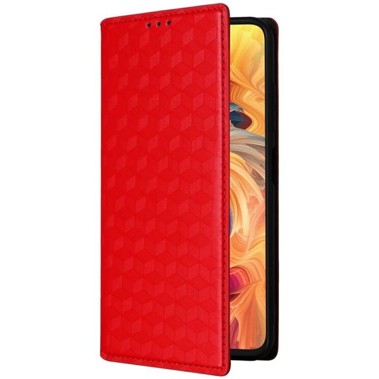Чехол Deexe Rhombus Book для ZTE Nubia V70 - Red: фото 6 из 7