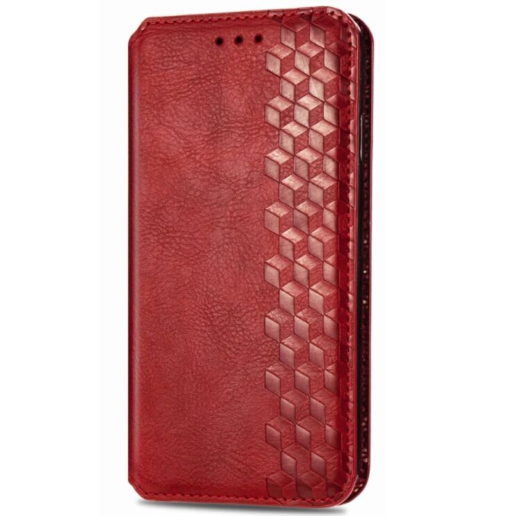 Чехол Deexe Rhombus Wallet для Infinix Smart 9 (X6532) - Red: фото 4 из 10