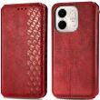 Чехол Deexe Rhombus Wallet для Infinix Smart 9 (X6532) - Red (366512R)