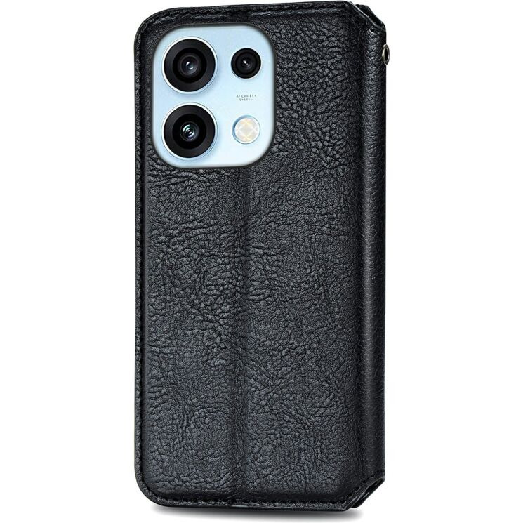 Чехол Deexe Rhombus Wallet для OPPO Reno 16 / 16 Pro - Black (413215B) Чехол Deexe Rhombus Wallet для OPPO Reno 16 / 16 Pro - Black: фото 5 из 12
