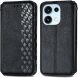 Чехол Deexe Rhombus Wallet для OPPO Reno 16 / 16 Pro - Black (413215B). Фото 1 из 12