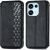Чехол Deexe Rhombus Wallet для OPPO Reno 16 / 16 Pro - Black: фото 1 из 12