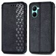 Чехол Deexe Rhombus Wallet для Realme C33 - Black (309234B)