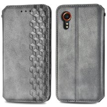 Чехол Deexe Rhombus Wallet для Samsung Galaxy Xcover 7 (G556) - Grey: фото 1 из 11
