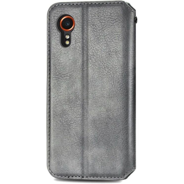 Чехол Deexe Rhombus Wallet для Samsung Galaxy Xcover 7 (G556) - Grey: фото 6 из 11