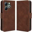 Чехол Deexe Wallet Stand для Infinix Smart 8 - Brown (344100Z)