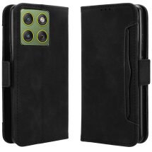 Чохол-книжка з кишеньками Deexe Wallet Stand для Motorola Edge 70 - Black: фото 1 з 13