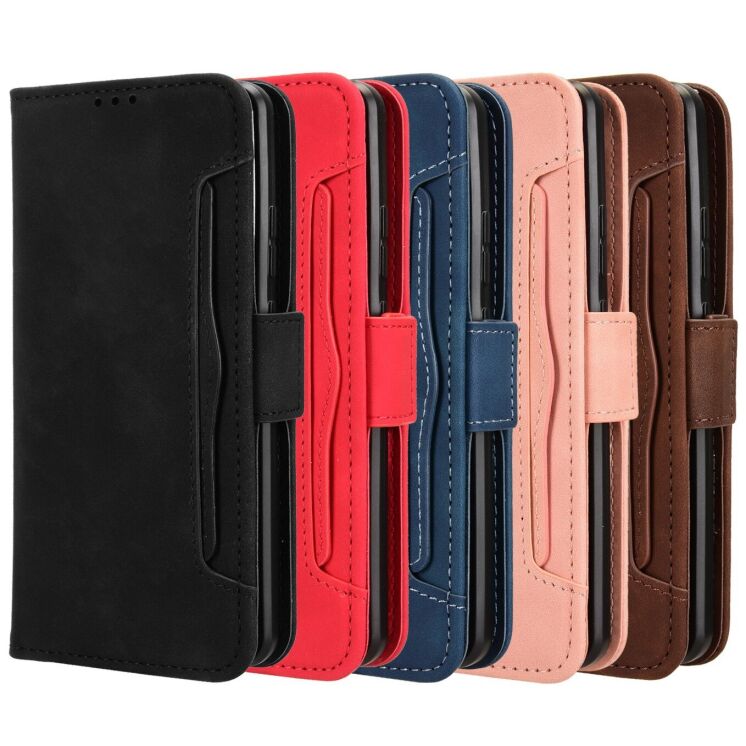 Чохол-книжка з кишеньками Deexe Wallet Stand для Motorola Edge 70 - Pink: фото 9 з 15