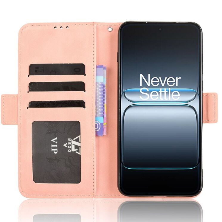 Чехол Deexe Wallet Stand для OnePlus Nord 5 / Ace 5 Ultra - Pink: фото 5 из 15