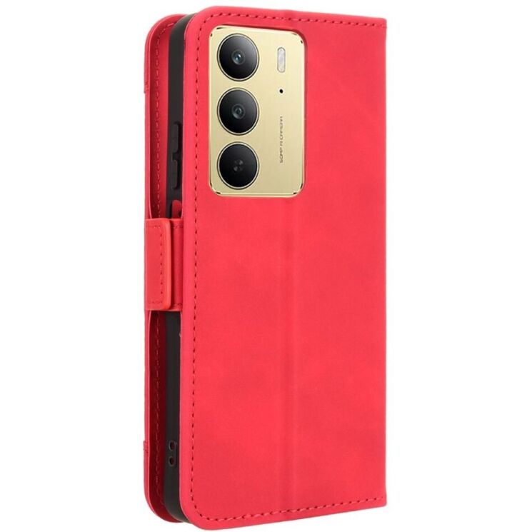 Чехол Deexe Wallet Stand для Realme C75 - Red: фото 7 из 7