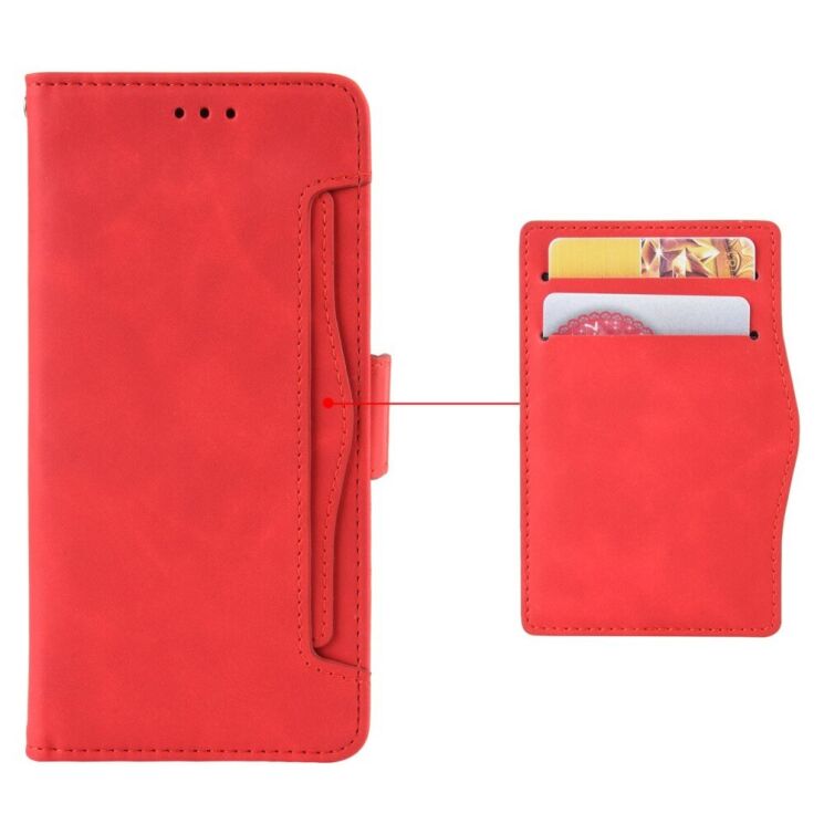Чехол Deexe Wallet Stand для Realme C75 - Red: фото 6 из 7