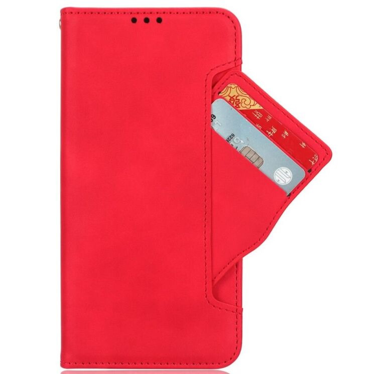 Чехол Deexe Wallet Stand для Realme C75 - Red: фото 2 из 7