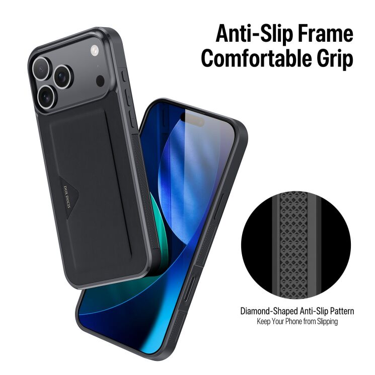 Чохол DUX DUCIS Pocard Series для Apple iPhone 17 Pro - Black: фото 6 з 12