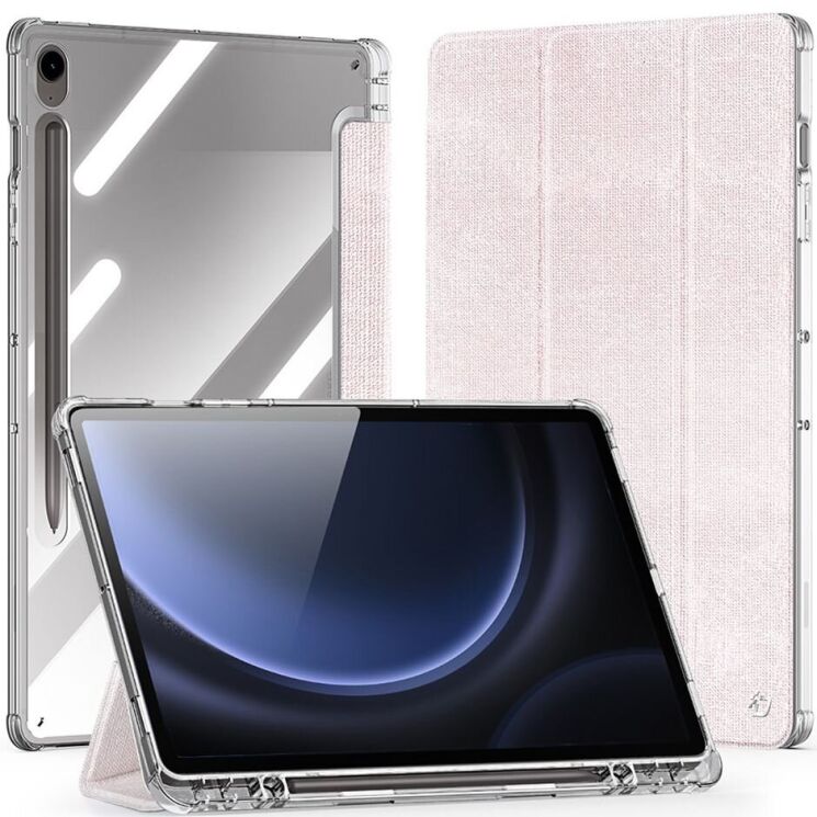 Чехол DUX DUCIS Unid Series для Samsung Galaxy Tab S9 / S9 FE / S10 FE (X710/716/510/516/520/526) - Light Pink: фото 1 из 13