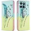 Чехол-книжка Deexe Color Wallet для Honor X6a - Feather and Birds (337819B)