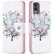 Чохол-книжка Deexe Color Wallet для Nokia C32 - Flower Tree (327419H)
